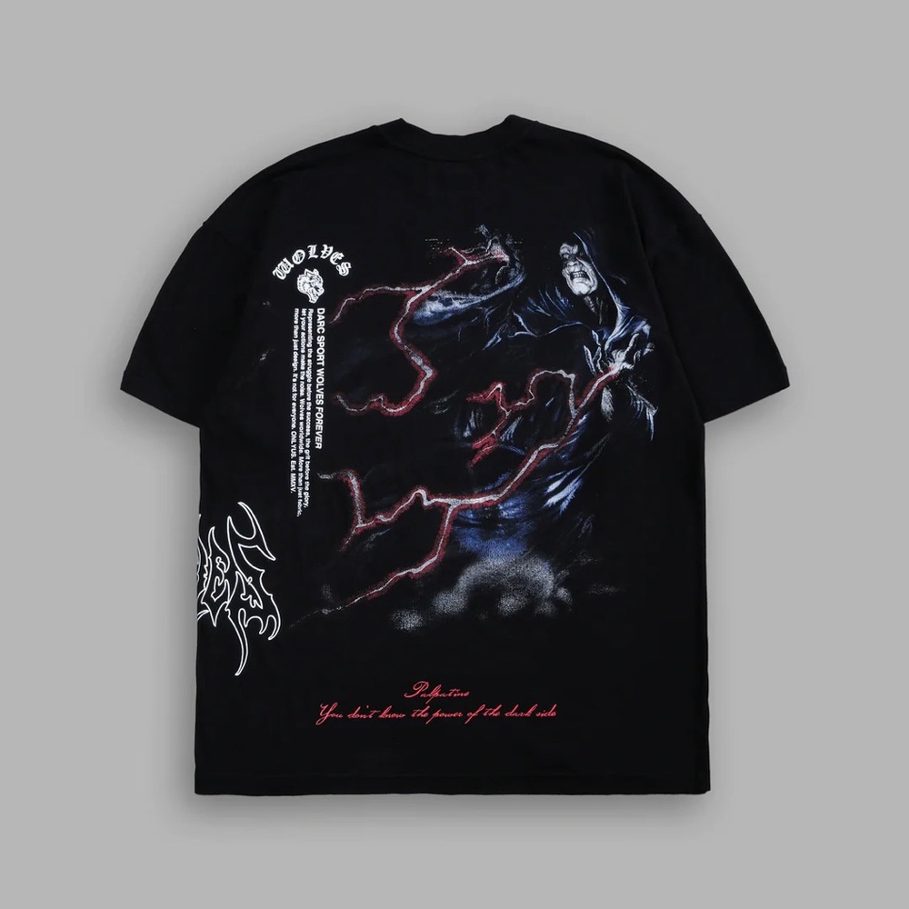 PALPATINE "SIDE BY SIDE" SERIES PREMIUM TEE IN BLACK